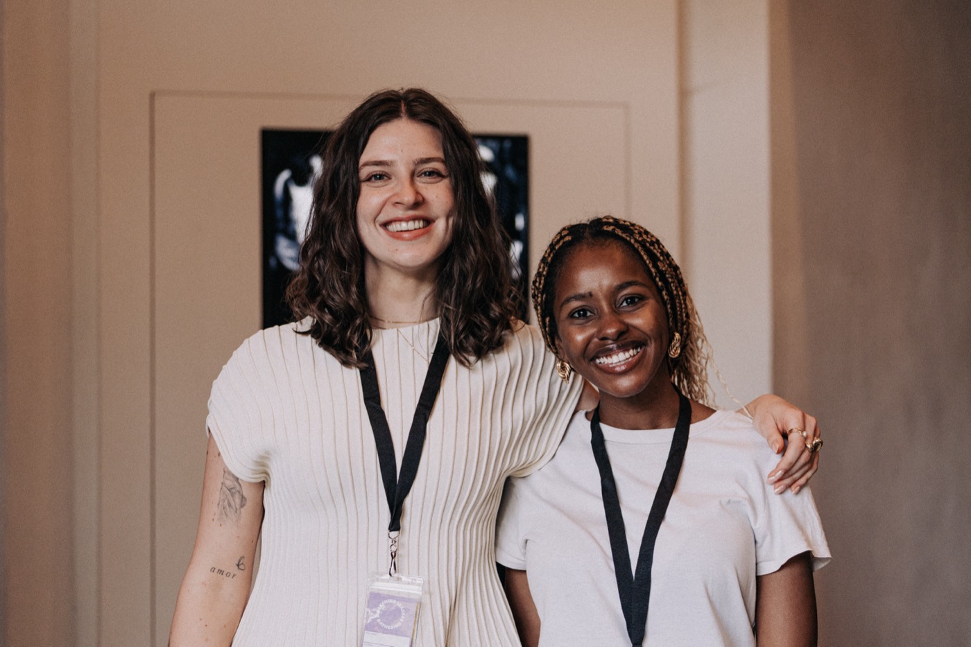 A full room gathered in worship